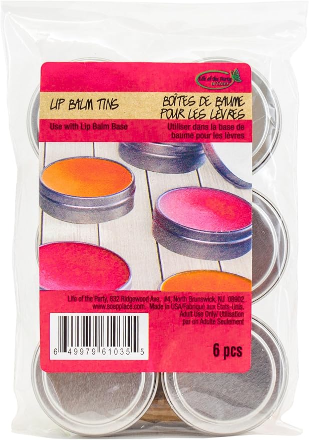Tins Lip Balm, 5 x 3.3 x 0.6 inches-VivaGrace Women