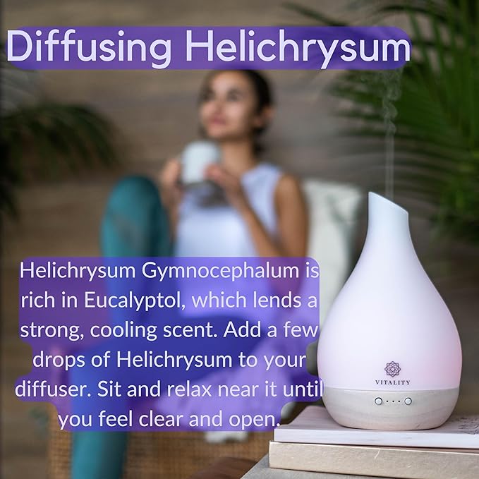 Vitality Extracts Helichrysum Essential Oil - 30ml, Helichrysum Gymnocephalum, Aromatherapy, Skin Care, Happy, Stress Relief, Aches Relief-VivaGrace Women