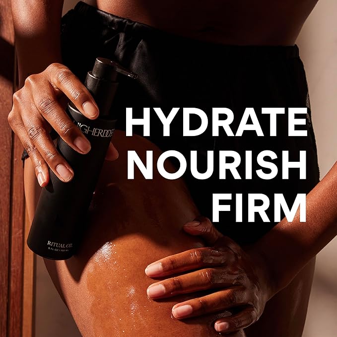 HigherDOSE Ritual Oil - Ayurvedic Daily Nourishing Body Oil for Dry Skin - Moisturizing Body Oil Enriched with Sea Buckthorn & Essential Oils to Deliver Nourished, Toned & Glowing Skin (5 Fl Oz)-VivaGrace Women