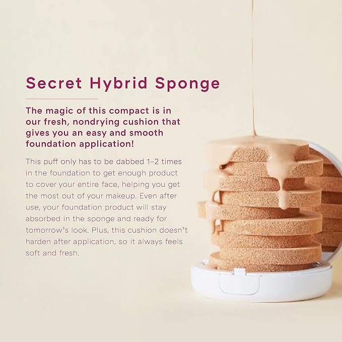 MISSHA Magic Cushion Foundation No.21 Light Beige for Bright Skin - Flawless Coverage, Dewy Finish, Easy Application for All Skin Types-VivaGrace Women