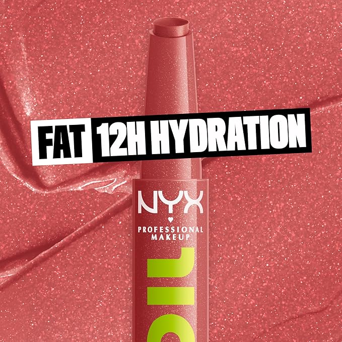 NYX PROFESSIONAL MAKEUP Fat Oil Slick Click, Lightweight, Buildable, Pigmented Vegan Lip Balm - No Filter Needed-VivaGrace Women