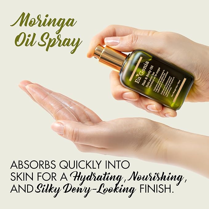 Face, Lip & Body Shea & Moringa 3-PC Gift Set – Hydrating Lip Balm, Nourishing Body Oil, 12oz Dermatological Shea Butter – Natural Skincare-VivaGrace Women