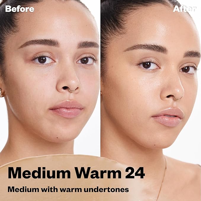 Kosas BB Burst Tinted Face Gel Cream - Supports Healthy Collagen, Smoothes Skin, Hydrates & Moisturizes - Lightweight Buildable Coverage - Medium Warm 24, (1 Oz/30 ML)-VivaGrace Women