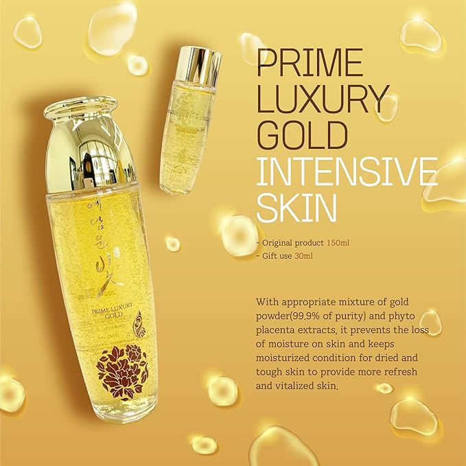 YEDAM YUN BIT Prime Luxury Gold Women Skin Care Set With Skin, Emulsion, Cream, BB Cream,Wrinkle Care Nourishing And Moisturizing, Calming Korea Cosmetics-VivaGrace Women