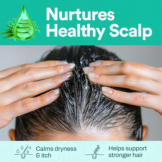 Aloe Vera Gel for Hair and Skin, Hydrating & Non-Sticky, Soothes Scalp and Skin, No Strong Scent, Lightweight & Fast-Absorbing Pure Aloe Vera Gel for Body, 16.7 fl oz (500 ml)-VivaGrace Women