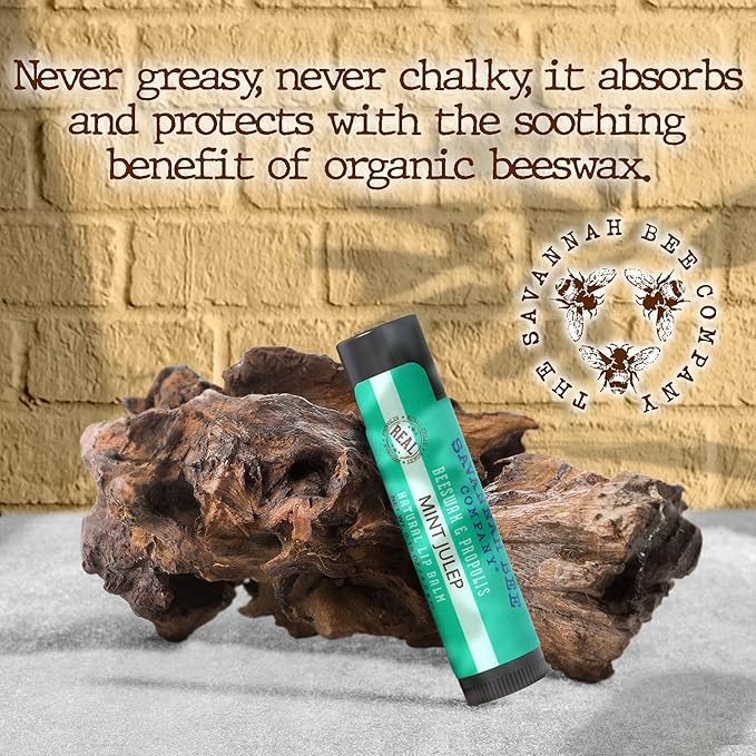 Savannah Bee Company Lip Balm - Lip Moisturizer for Chapped Lips - Hydrating Lip Balm with Pure Honey-VivaGrace Women