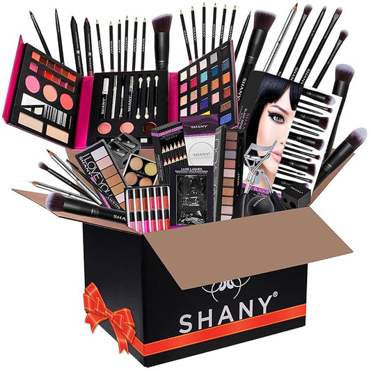 SHANY Cosmetics SHANY Gift Surprise- AMAZON EXCLUSIVE - All in One Makeup Bundle - COLORS & SELECTION VARY MULTI-COLORED, Unscented-VivaGrace Women