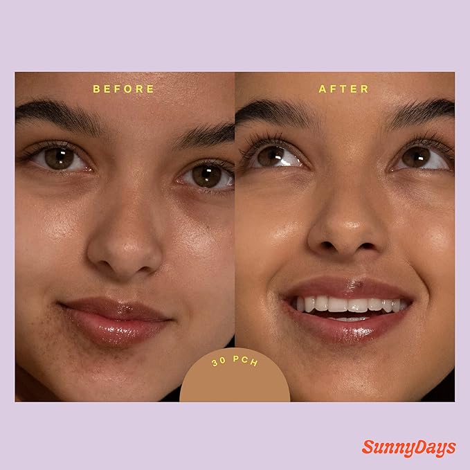 Tower 28 Beauty SunnyDays SPF 30 Tinted Mineral Sunscreen - For Sensitive Skin - 2-in-1 Facial Broad Spectrum UVA/UVB Protection + Foundation – Shade 30 PCH, 1 Fl Oz-VivaGrace Women