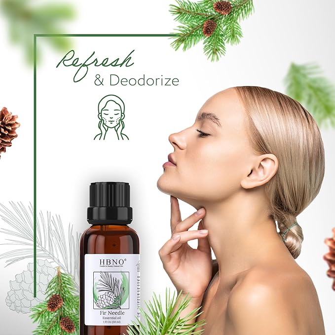 HBNO Fir Needle Essential Oil - 1 oz (30ml) Travel Size - Natural Fir Needle Oil - Perfect for Cleaning, Aromatherapy, DIY, Soap & Diffuser-VivaGrace Women