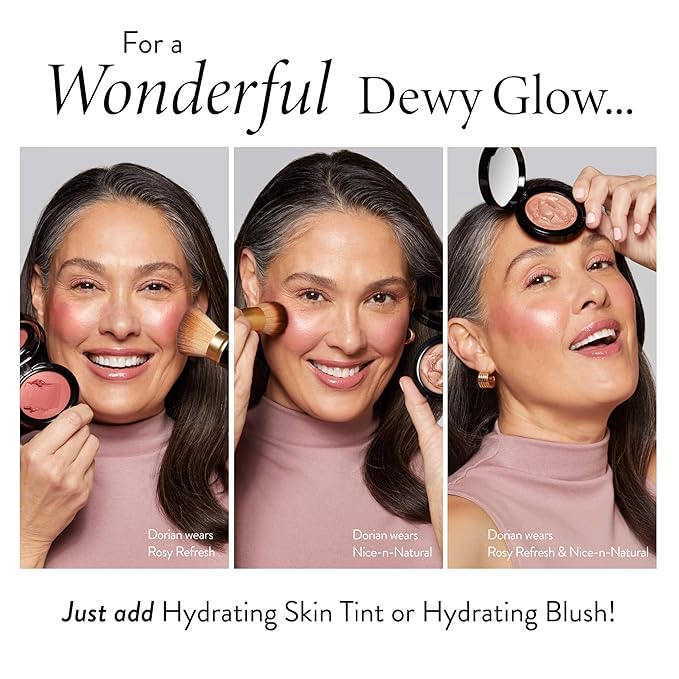 LAURA GELLER NEW YORK The Wonder Balm Complexion Enhancer - Hydrating Weightless Subtle Hint of Color + Glow for Mature Skin - Vegan Squalane - Apply to Cheeks & Lips (01 Nice-n-Natural)-VivaGrace Women
