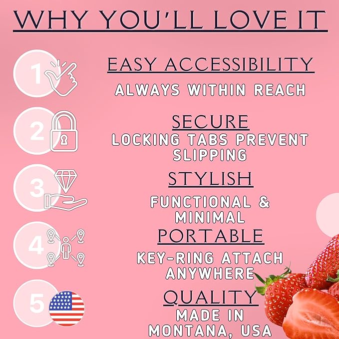 Keychain Holder EOS Lip Balm Stick (Keychain Only) - Travel Size Lip Balm Chapstick - Healing Stick - Made in USA-VivaGrace Women