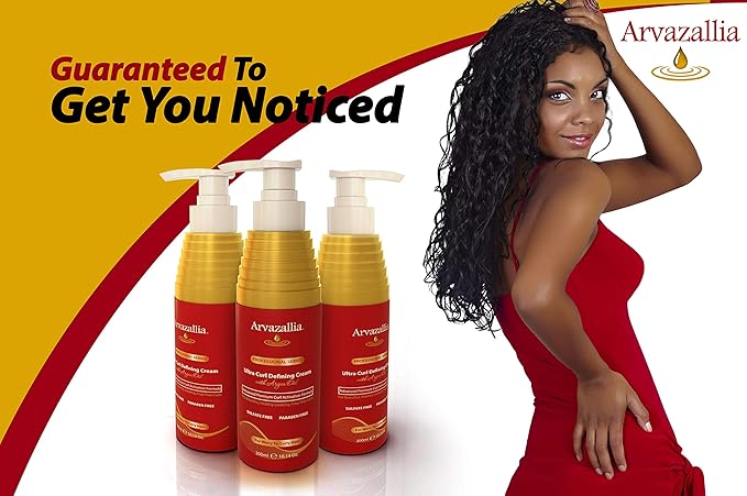 Arvazallia Ultra Curl Defining Cream with Argan Oil for Wavy and Curly Hair-VivaGrace Women