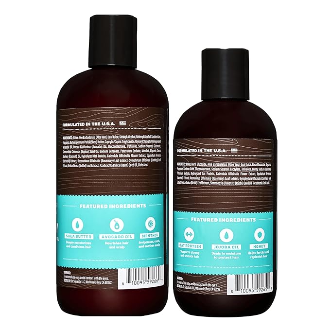 Dr. Squatch Natural Hair Bundle for Men - Healthy, Full Looking Hair - Coconut Castaway Shampoo (8 fl oz), Coconut Castaway Conditioner (11.5 fl oz)-VivaGrace Women