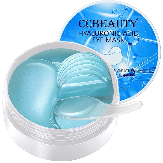 CCbeauty Under Eye Patches for Dark Circles and Puffiness - Hyaluronic Acid Under Eye Mask with Collagen for Wrinkles, Hydrating Eye Masks Skincare for Dry Eye & Eye Bags, 30 Pairs-VivaGrace Women