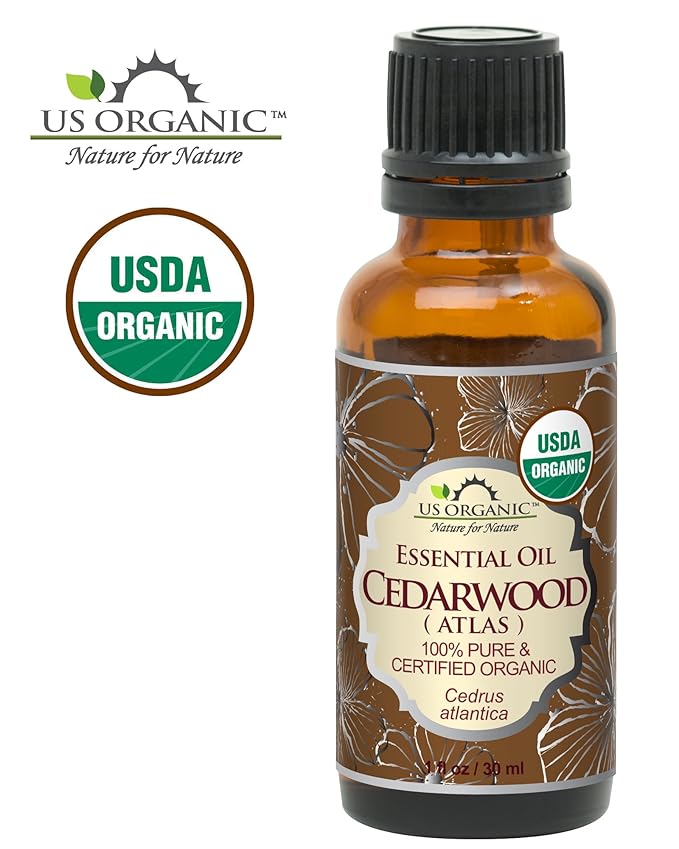US Organic 100% Pure Cedarwood Essential Oil (Atlas) - USDA Certified Organic, Steam Distilled (More Size Variations Available) (30 ml / 1 fl oz)-VivaGrace Women