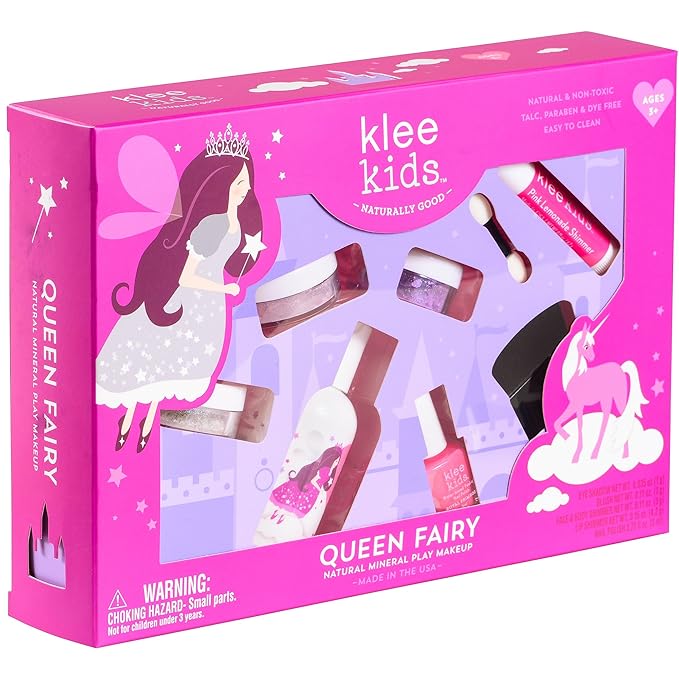 Luna Star Naturals Klee Kids Natural Mineral Makeup 6 Piece Kit, Queen Fairy-VivaGrace Women