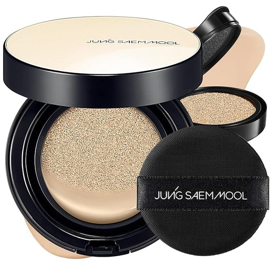 [JUNGSAEMMOOL OFFICIAL] Essential Skin Nuder Cushion (04 N Light) | Refill Included | Natural Finish | SPF50 Broad Spectrum | Makeup Artist Brand-VivaGrace Women