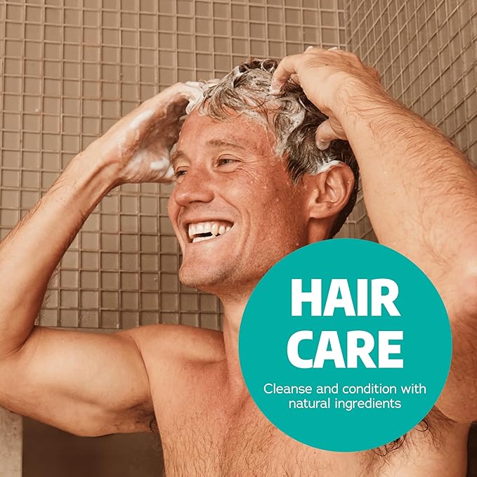 Dr. Squatch Natural Hair Bundle for Men - Healthy, Full Looking Hair - Coconut Castaway Shampoo (8 fl oz), Coconut Castaway Conditioner (11.5 fl oz)-VivaGrace Women