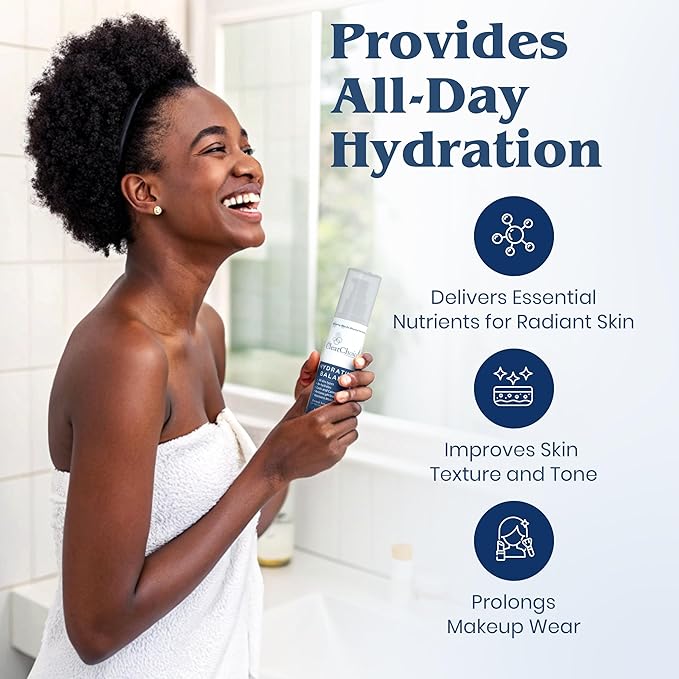 Clear Choice Hydrating Balance Facial Mist 6.7oz – Rejuvenating Spray for All Skin Types, Tightens Pores, Prolongs Makeup, Restores pH Balance-VivaGrace Women