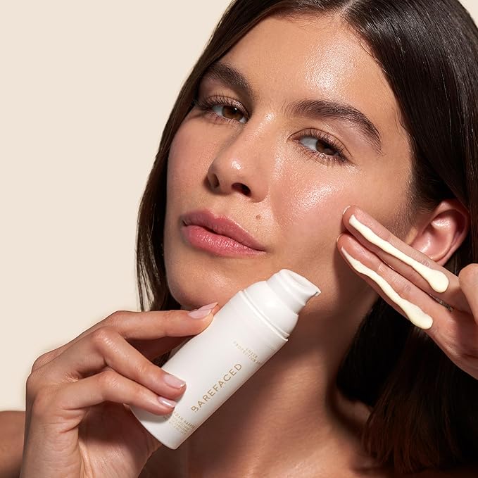 Barefaced Sheer Protection SPF 50+ – Broad-Spectrum Face Sunscreen for women with Zinc Oxide, Niacinamide & Hyaluronic Acid – Oil-Free UV Protection, Hydration & Anti-Aging with Universal Tint (60ml)-VivaGrace Women