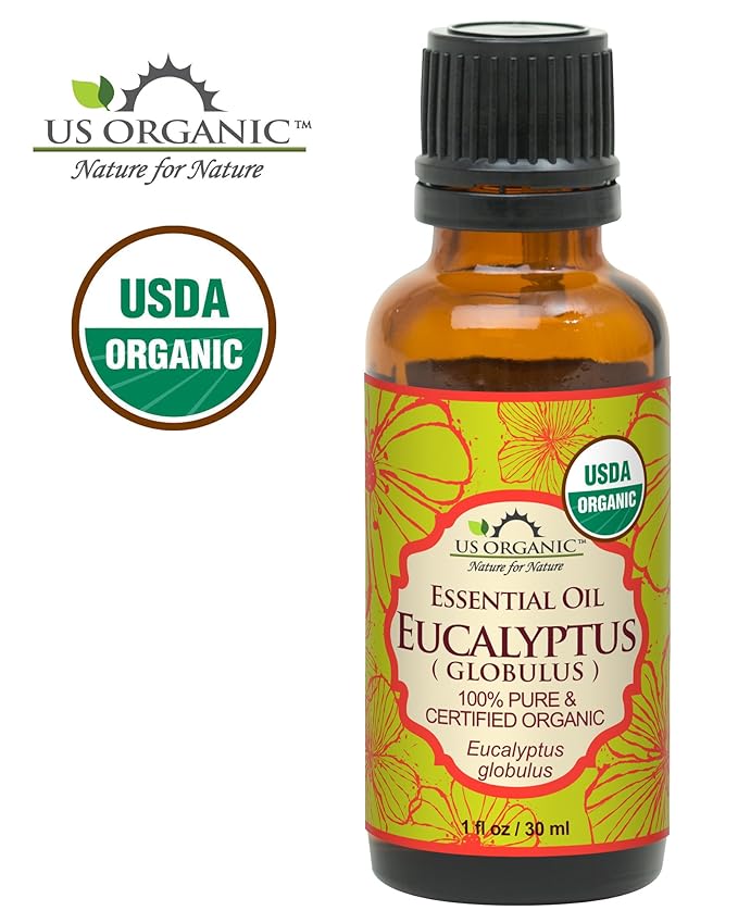 US Organic 100% Pure Eucalyptus Essential Oil (Globulus) - USDA Certified Organic, Steam Distilled - W/Euro droppers (More Size Variations Available) (30 ml / 1 fl oz)-VivaGrace Women