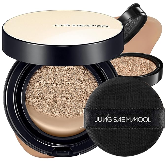 [JUNGSAEMMOOL OFFICIAL] Essential Skin Nuder Cushion (09 Bronze) | Refill Included | Natural Finish | SPF50 Broad Spectrum | Makeup Artist Brand-VivaGrace Women