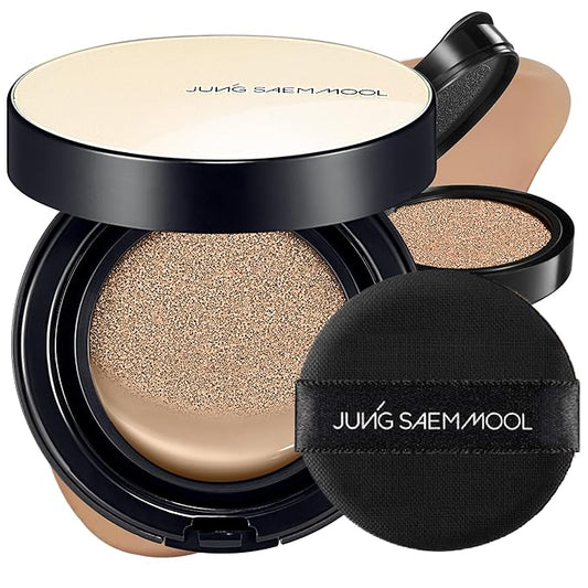 [JUNGSAEMMOOL OFFICIAL] Essential Skin Nuder Cushion (09 Bronze) | Refill Included | Natural Finish | SPF50 Broad Spectrum | Makeup Artist Brand-VivaGrace Women
