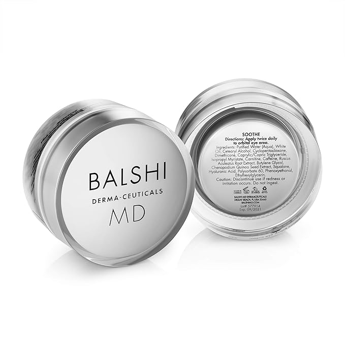 Soothe Intense Repair Eye Cream - Treatment for Dark Circles, Puffiness, and Wrinkles, Hyaluronic Acid, Caffeine, Eye Cream for Puffy Eyes, 0.5 oz/15g-VivaGrace Women