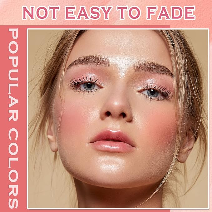 Liquid Blush Cream Blush Soft Matte Blush Liquid Stick for Cheeks Natural Cream Blush Makeup Dewy Face Blush Cosmetics - 02 Pink-VivaGrace Women