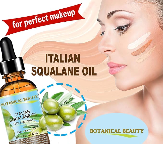 SQUALANE Italian Olive. 100% Pure Natural Undiluted Oil. 4 fl.oz- 120ml. 100% Ultra-Pure Moisturizer for Face, Skin, Body, Hair. Reliable 24/7 Skincare Protection-VivaGrace Women