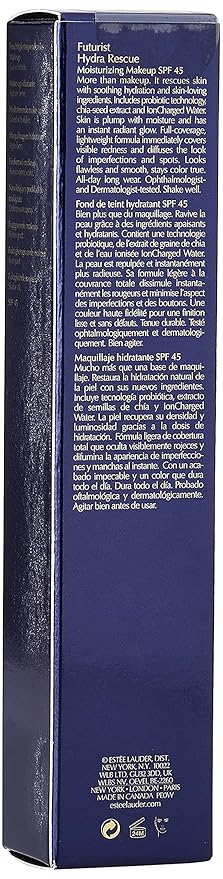 Estée Lauder Futurist Hydra Rescue Moisturizing Foundation SPF 45, 12 Hour Glow, 1.2 oz., 2C3 Fresco-VivaGrace Women