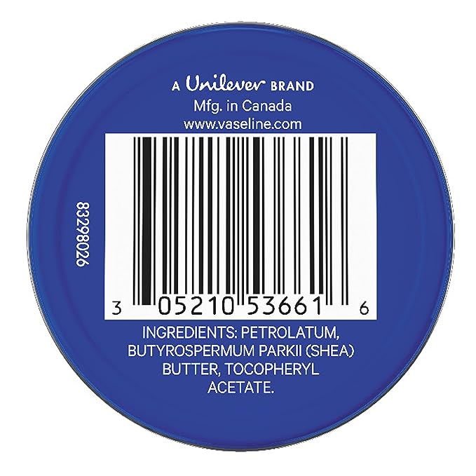 Vaseline Lip Therapy Lip Balm Tin, Original, 0.6 oz-VivaGrace Women