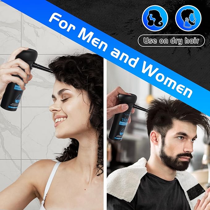 ALIVER Hair Fibers for Thinning Hair for Women & Men, Extra Spray Applicator, Black, 27.5 Gr Hair Powder Bald Spot Cover Up, Instantly Hair Filler, Undetected & Natural-VivaGrace Women