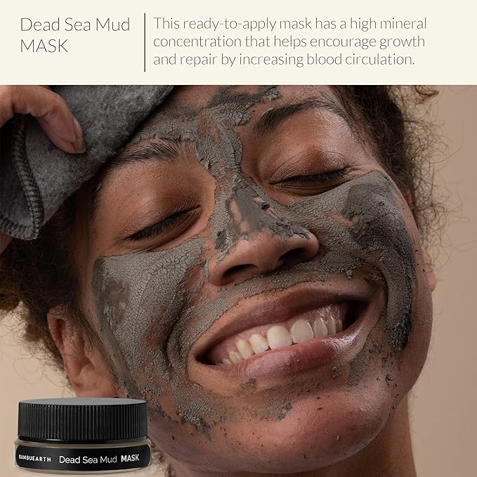 Bambu Earth Natural Skincare Starter Kit, 6 pieces - Organic Ingredients - Includes Dead Sea Mud Mask, Facial Cleansing Oil, Toner, Rosewater Cleanser, Moisturizers for Healthy Glowing Skin-VivaGrace Women