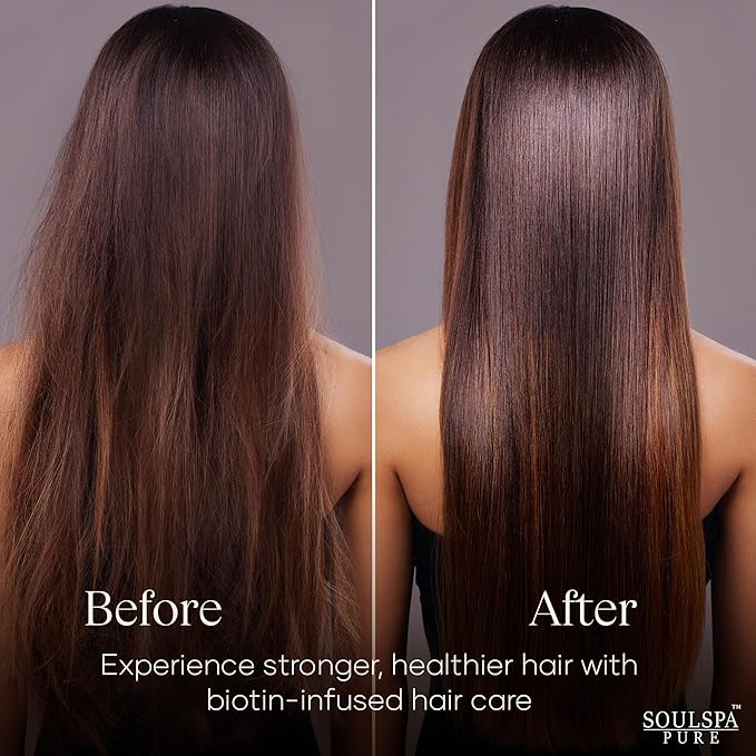 Biotin Shampoo and Conditioner Set with Keratin - Sulfate-Free Advanced Anti-Thinning, Hair Growth Shampoo and Conditioner Combo Repair Formula - with DHT Blockers, for Men & Women - 16 fl oz each-VivaGrace Women