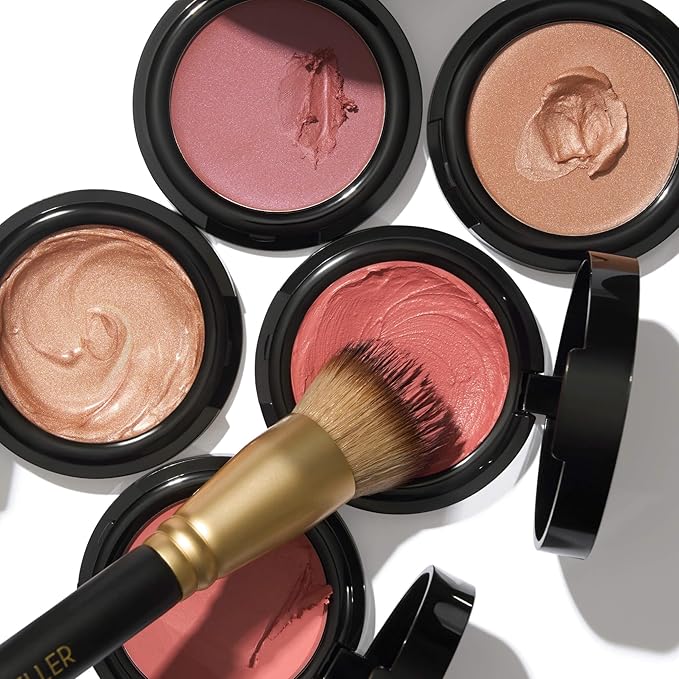 LAURA GELLER NEW YORK The Wonder Brush, Makeup Brush with Wooden Handle, Apply The Wonder Balm, Cream & Liquid Blush, Even Application and Blending-VivaGrace Women