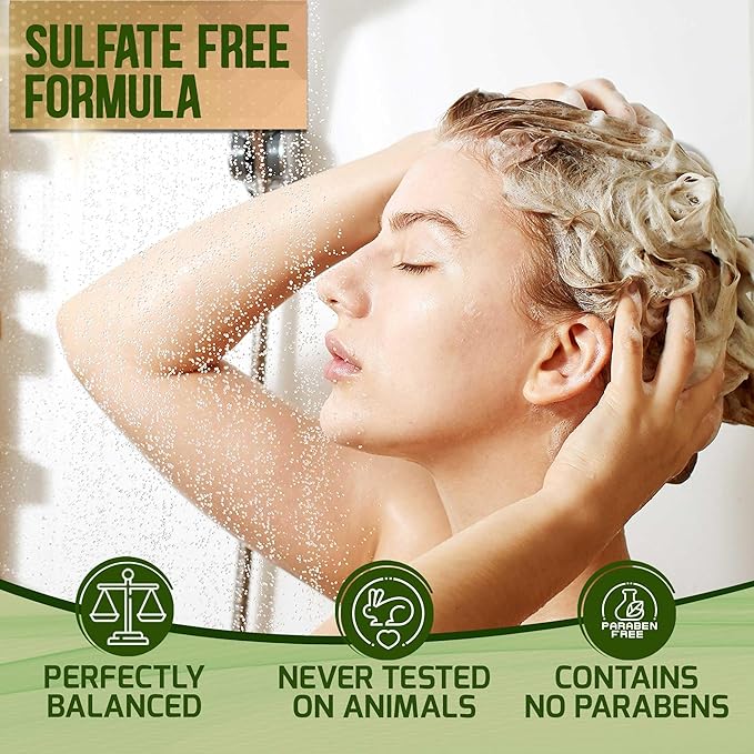 Tea Tree Oil Shampoo and Conditioner Set - Sulfate and Paraben Free Treatment for Oily Hair and to Help Reduce Your Itchy and Dry Scalp - Healthy Anti Dandruff Formula for Men and Women-VivaGrace Women