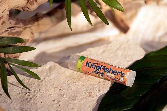 Kingfisher’s Noni Lip Balm, 2-Pack, 100% Natural Ingredients, Noni Original Oil & Virgin Coconut Oil, Ultra Hydrating Lip Balm, Sweet Orange Flavor Lip Care-VivaGrace Women