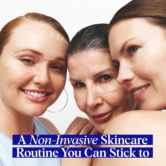 Wrinkles Schminkles Under Eye Wrinkle Starter Pack - Set of Reusable Under Eye Wrinkle Patches (3 pairs) + Silicone Patch Cleanser (2 oz) for Smoother Under Eyes & Fresh Look-VivaGrace Women