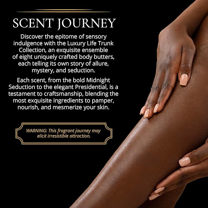 LUXURY LIFE BUTTER - Scented, Luxurious Body Butter With All-Natural Hyaluronic Acid For Soft, Hydrated Skin - For Men & Women - Suitable For All Skin Types - Luxury Life Trunk Collection 240 oz.-VivaGrace Women