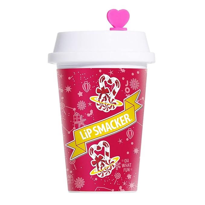 Lip Smacker Holiday Christmas Flavored Lip Balm Frappe Peppermint Stocking Stuffer Gift For Kids-VivaGrace Women