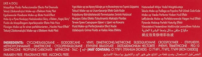 PUPA Milano Like A Doll Perfecting Make-Up Fluid, Sand 30 ml-VivaGrace Women