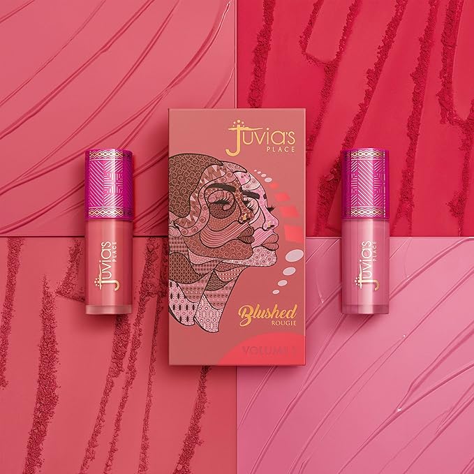 Juvia's Place Blushed Liquid Blush PerkyPoppy - Dewy Tint Cheeks Makeup Glow Pigment Effortless Beauty Long Lasting Cosmetics Soft Creamy Natural Buildable All Skin Color Light Flawless Finish Blend-VivaGrace Women