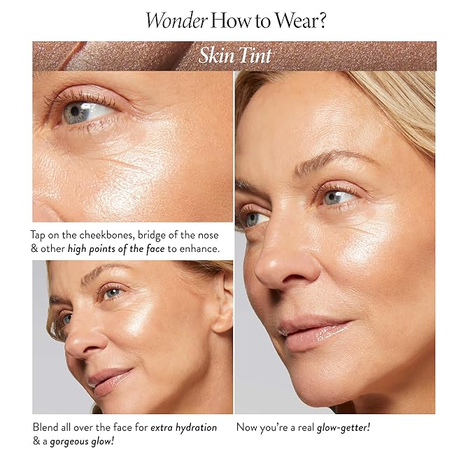 LAURA GELLER NEW YORK The Wonder Balm Complexion Enhancer - Hydrating Weightless Subtle Hint of Color + Glow for Mature Skin - Vegan Squalane - Apply to Cheeks & Lips (01 Nice-n-Natural)-VivaGrace Women