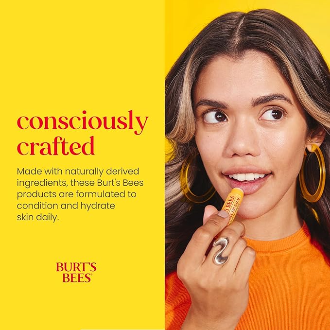 Burt's Bees Back to School Gifts Ideas, 5 Body Care College Dorm Products, Everyday Essentials Set - Original Beeswax Lip Balm, Deep Cleansing Cream, Hand Salve, Body Lotion & Foot Cream, Travel Size-VivaGrace Women