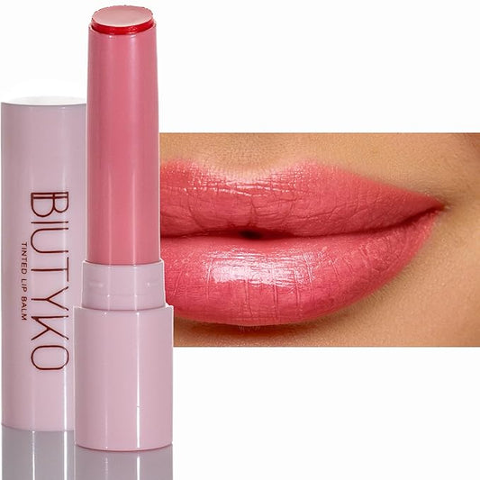 Lip Balm Hydrating for Dry and Chapped Lips Tinted Subtle Color Non-Sticky Juicy Finish | Peach-VivaGrace Women