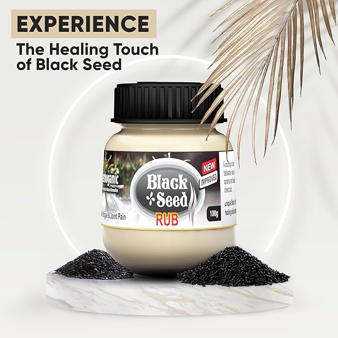 Black Seed Rub | Infused with Soothing Properties | Crafted to Provide Comfort to Joints, Muscles, Shoulders and Beyond | 3.5 oz.…-VivaGrace Women