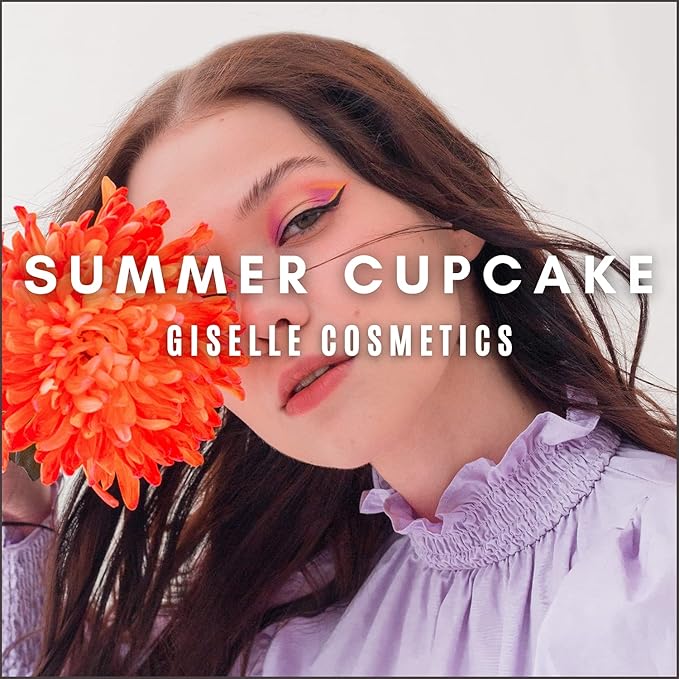 Summer Cupcake Mineral Eye Shadow Pallet, Organic Makeup Kit with Brown Eyeshadow, Nutural Eyeshadow, Mineral Powder, Contour Kit, Highlighter Palette, Hypoallergenic Eyeshadow-VivaGrace Women