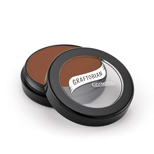 Graftobian HD Glamour Crème Foundation 1/2oz, Weightless Full Coverage Makeup, 65 Inclusive Shades, For All Skin Types, Natural or Full-Glam Looks, For Professionals and Beginners, Smoke-VivaGrace Women