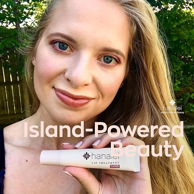 Hanalei Lip Treatment for Dry, Chapped Lips – Intensive Overnight Moisturizer with Kukui Oil, Shea Butter & Grapeseed Oil – Hydrating Balm for Healing Cracks – Natural Nude Tint, 15g – Cruelty-Free-VivaGrace Women